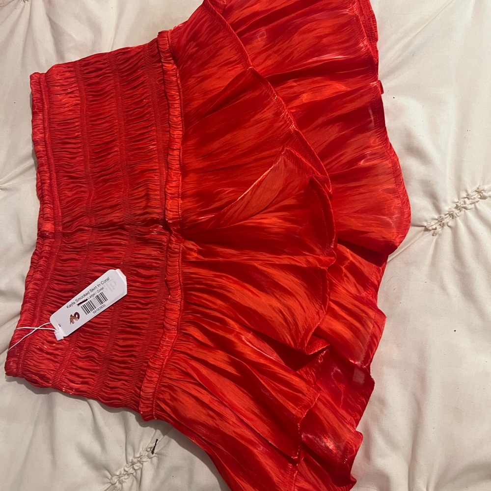 Red skort